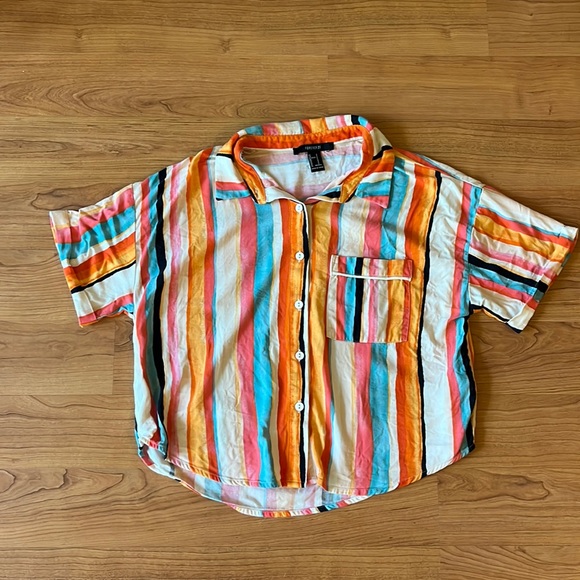 Forever 21 Tops - Forever 21 Striped Button Down Shirt